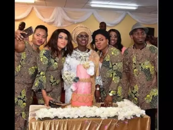 Video: Iya Rainbow Cuts Cake At Her Birthday Party Alongside Taiwo Aromokun and Her Son In Manchester